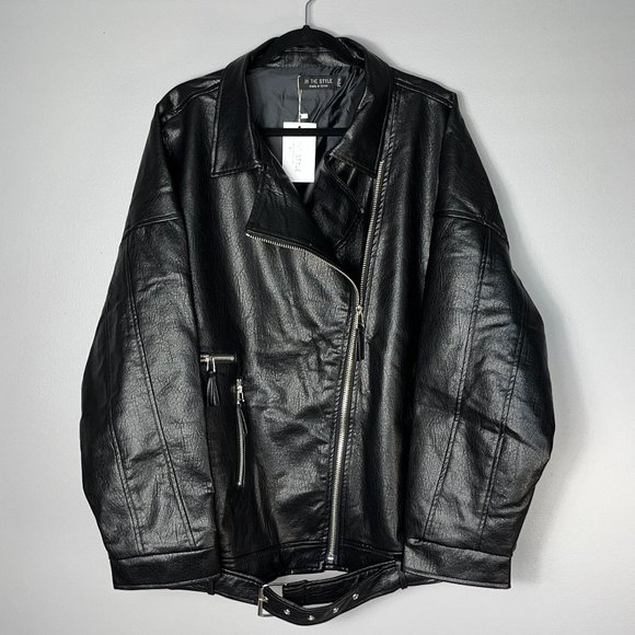 In The Style Jackets & Blazers - In The Style Faux Leather Jacket
